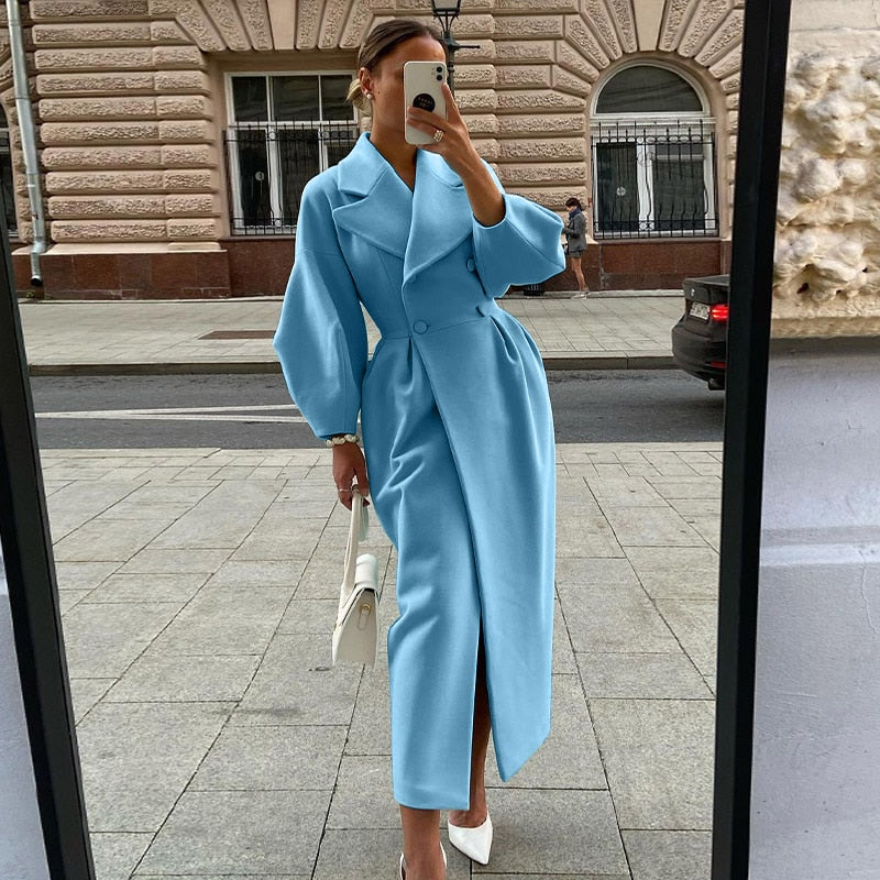 Ventura - Trenchcoat met dubbele riemen voor dames