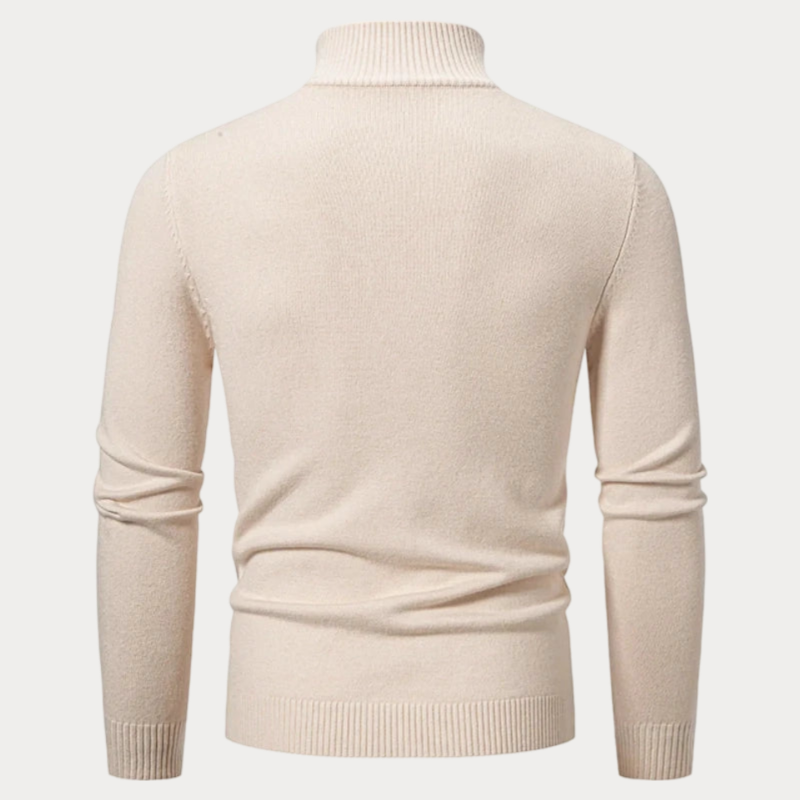 Nido - Slim-fit trui met halve rits voor heren