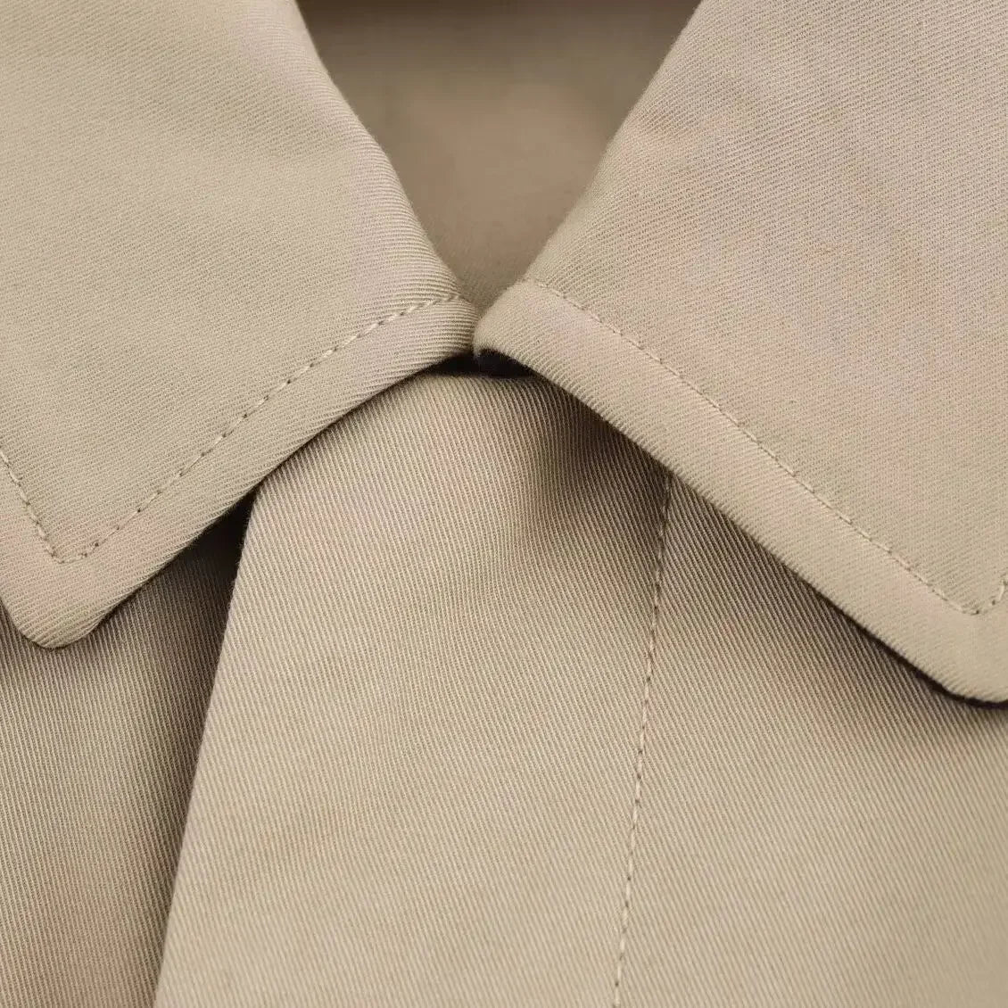 Makila - Dames trendy cropped jas met riem