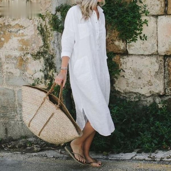 Balsy - Losse jurk met zijsplit