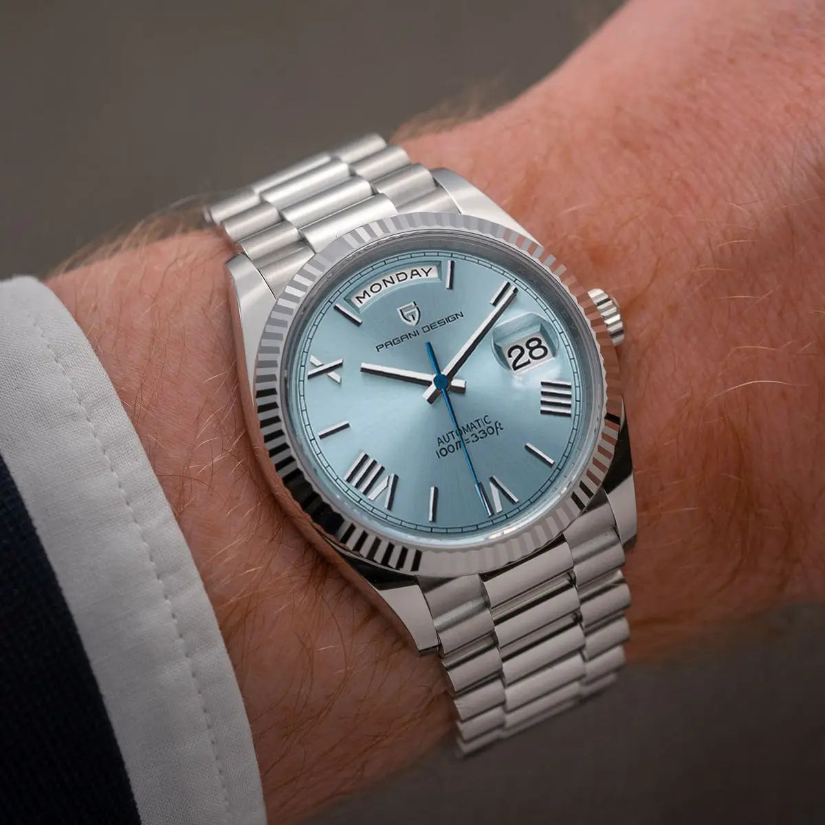 Automatisch herenhorloge van roestvrij staal