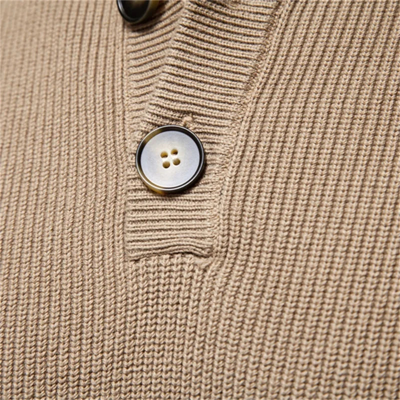 Ziree - Gebreide trui met knopen voor mannen