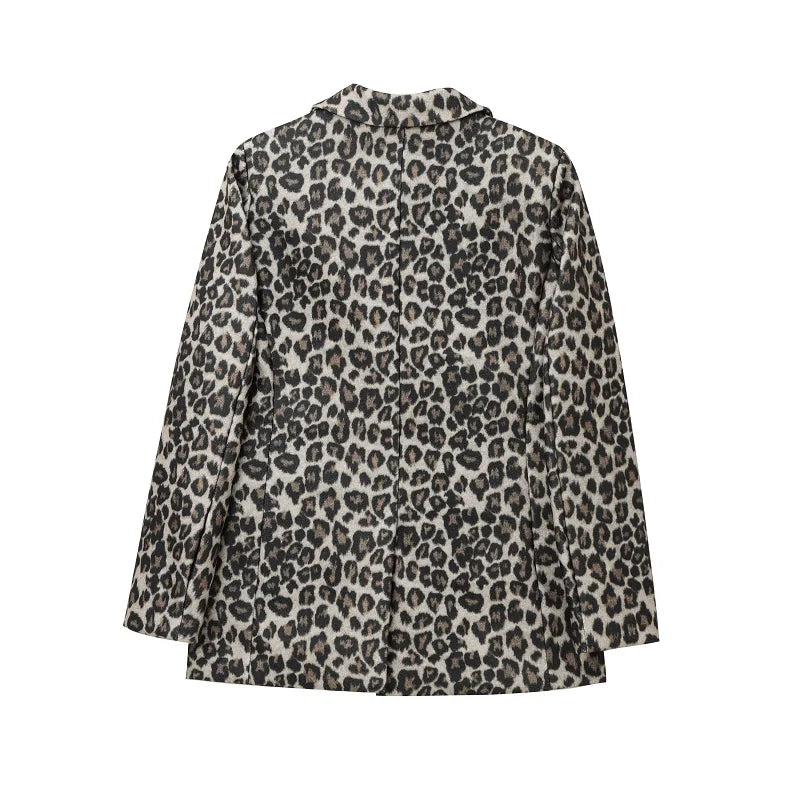 Safra - Elegante luipaardblazer voor dames