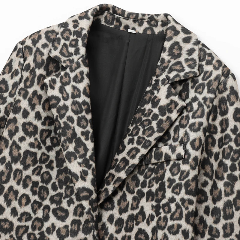 Safra - Elegante luipaardblazer voor dames