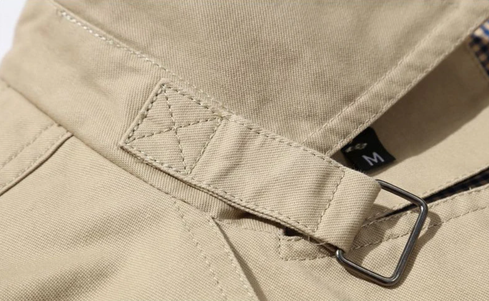 Lex - Dubbelgeknoopte heren trenchcoat met gestructureerde pasvorm