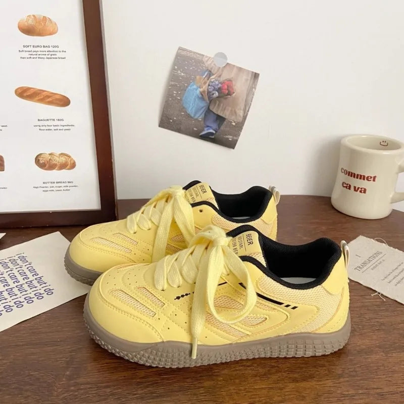 Solea Vintage - Dames retro sneaker met sportieve zool