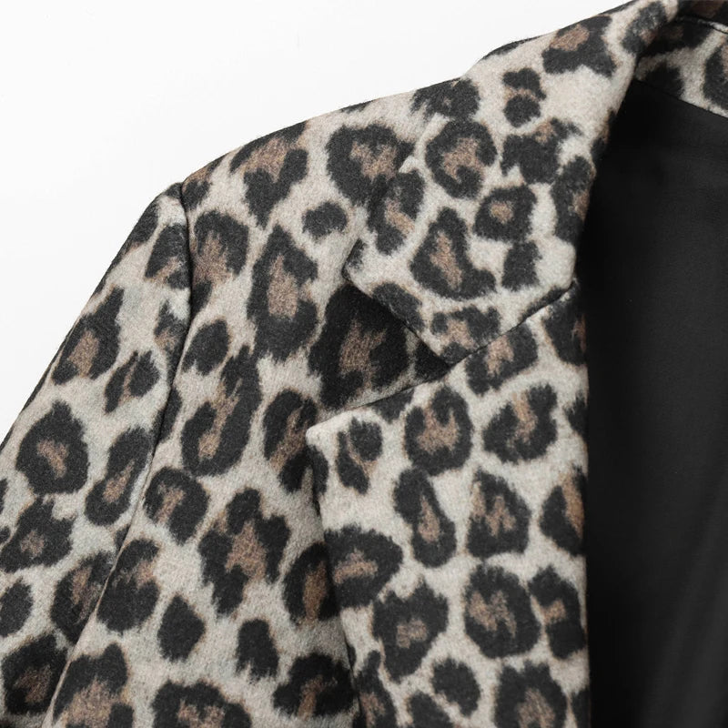 Safra - Elegante luipaardblazer voor dames