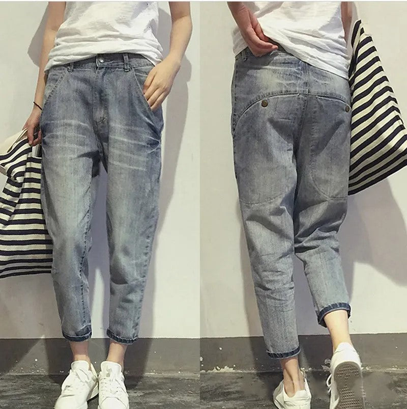 Nancy - Dames oversized stretch jeans