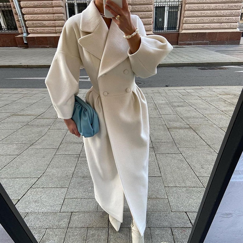 Ventura - Trenchcoat met dubbele riemen voor dames