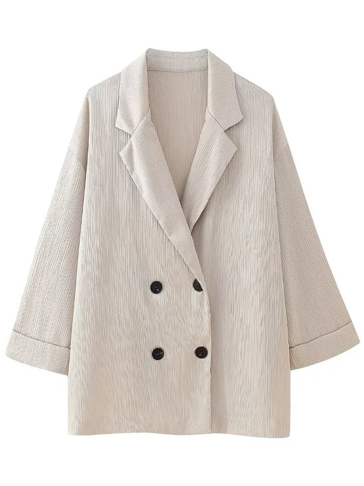 Lenie - Damesbeige casual losse 2-delige set