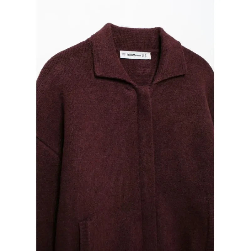 Nenita - Gebreid bomberjack met ritssluiting