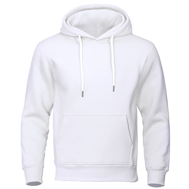 Torvald - Basic fleece hoodie met capuchon voor heren