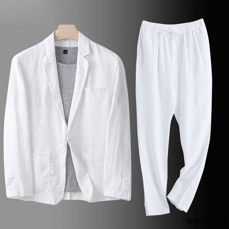 Roderic - Heren set met casual colbert en rechte broek