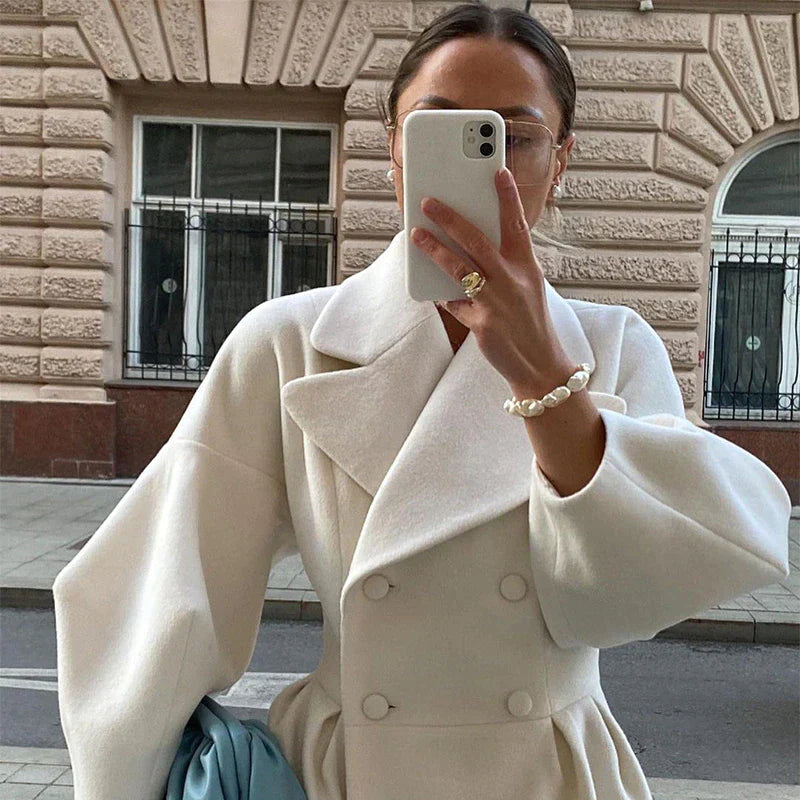 Ventura - Trenchcoat met dubbele riemen voor dames