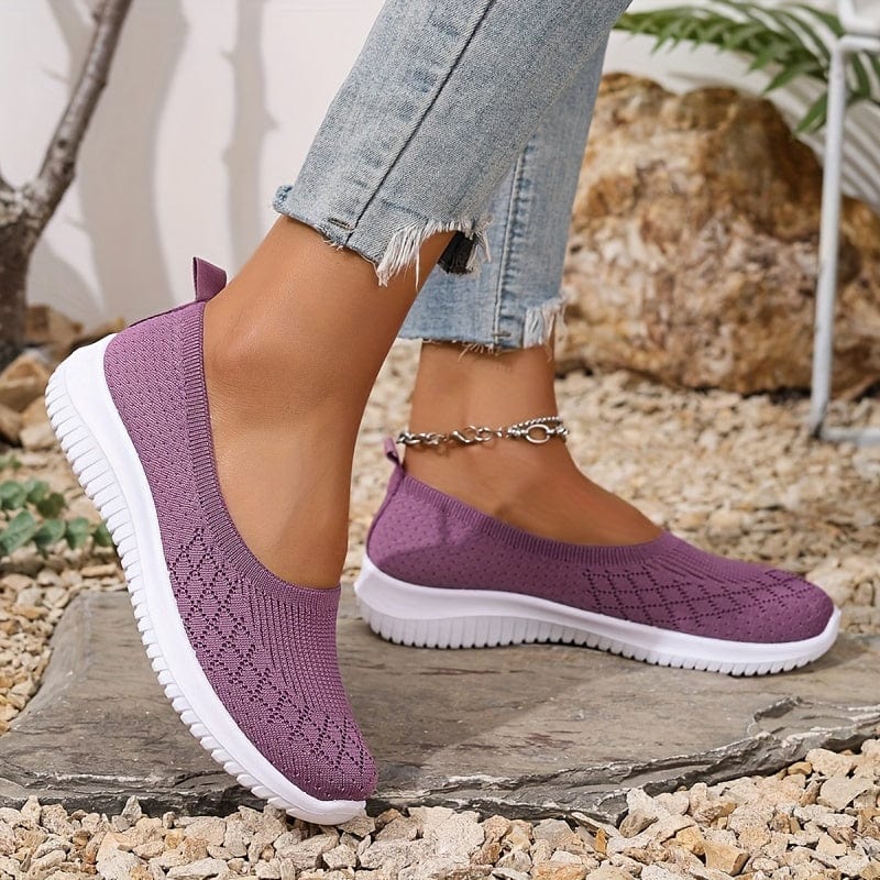 Agnieszka - Dames slip-on sneakers met flexibele zool