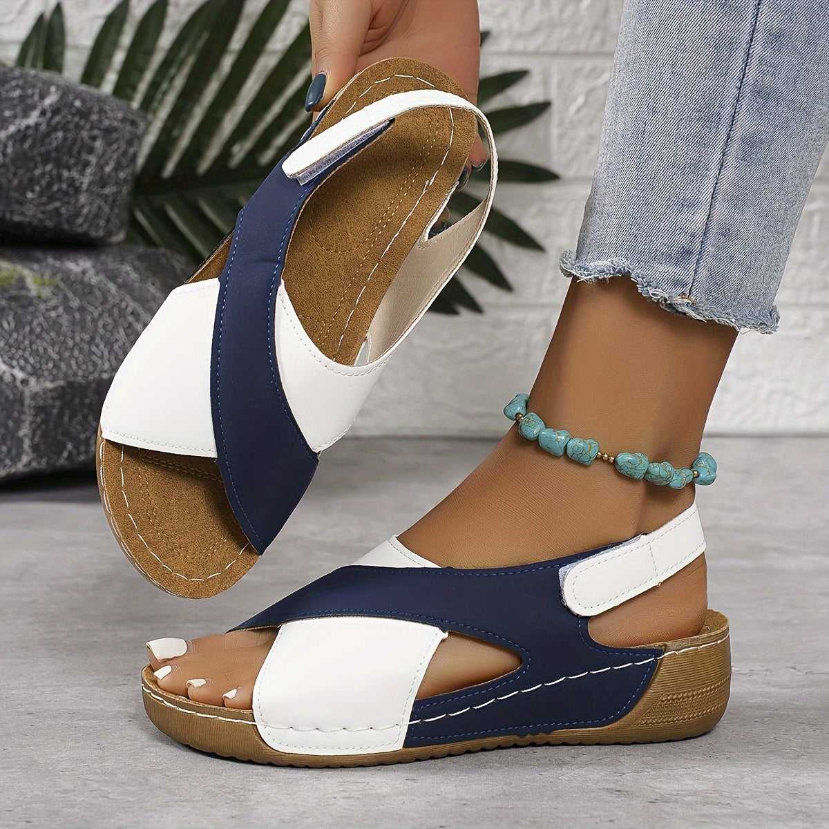 Sahara - Comfort sandalen met kruisband voor dames