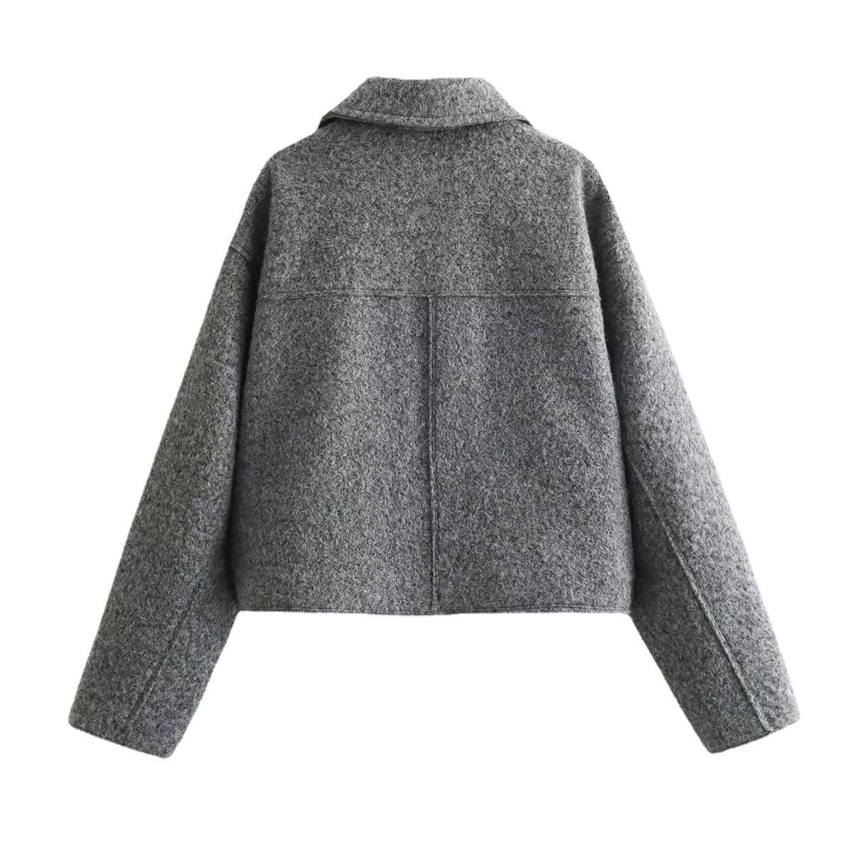 Kippie - Luxe cropped jas van wolmix