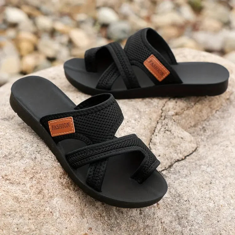 Concetta - Dames slippers met kruistraps en comfortabele zool