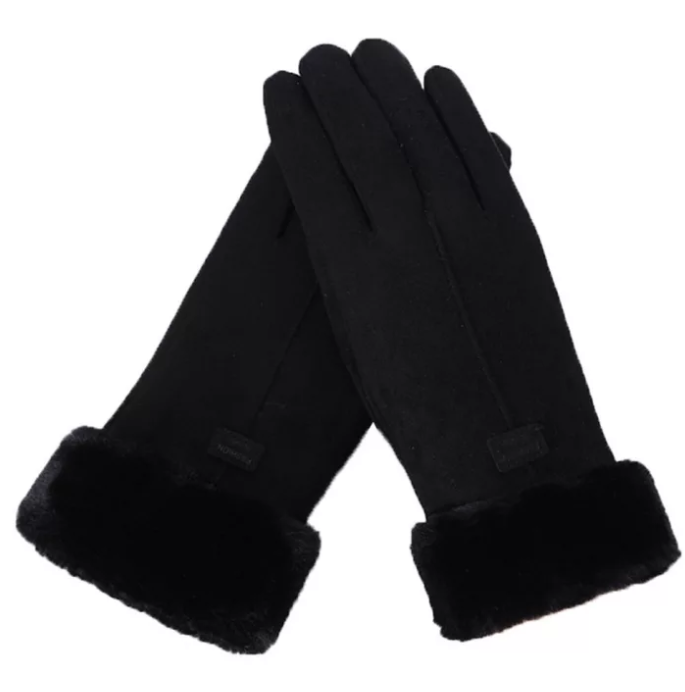 Pluche gevoerde winterhandschoenen