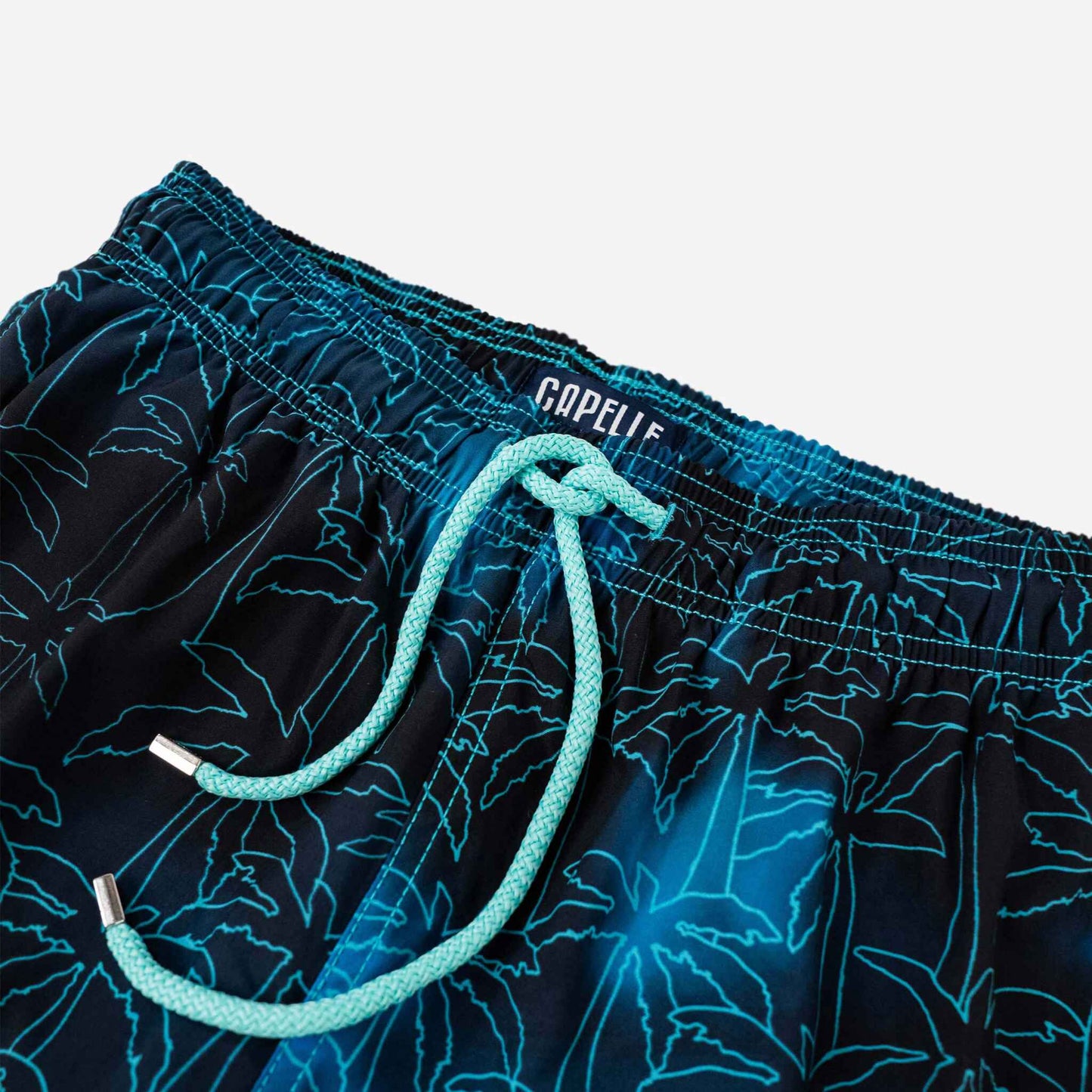 Lothar - Lange zwemshort voor heren met palmprint