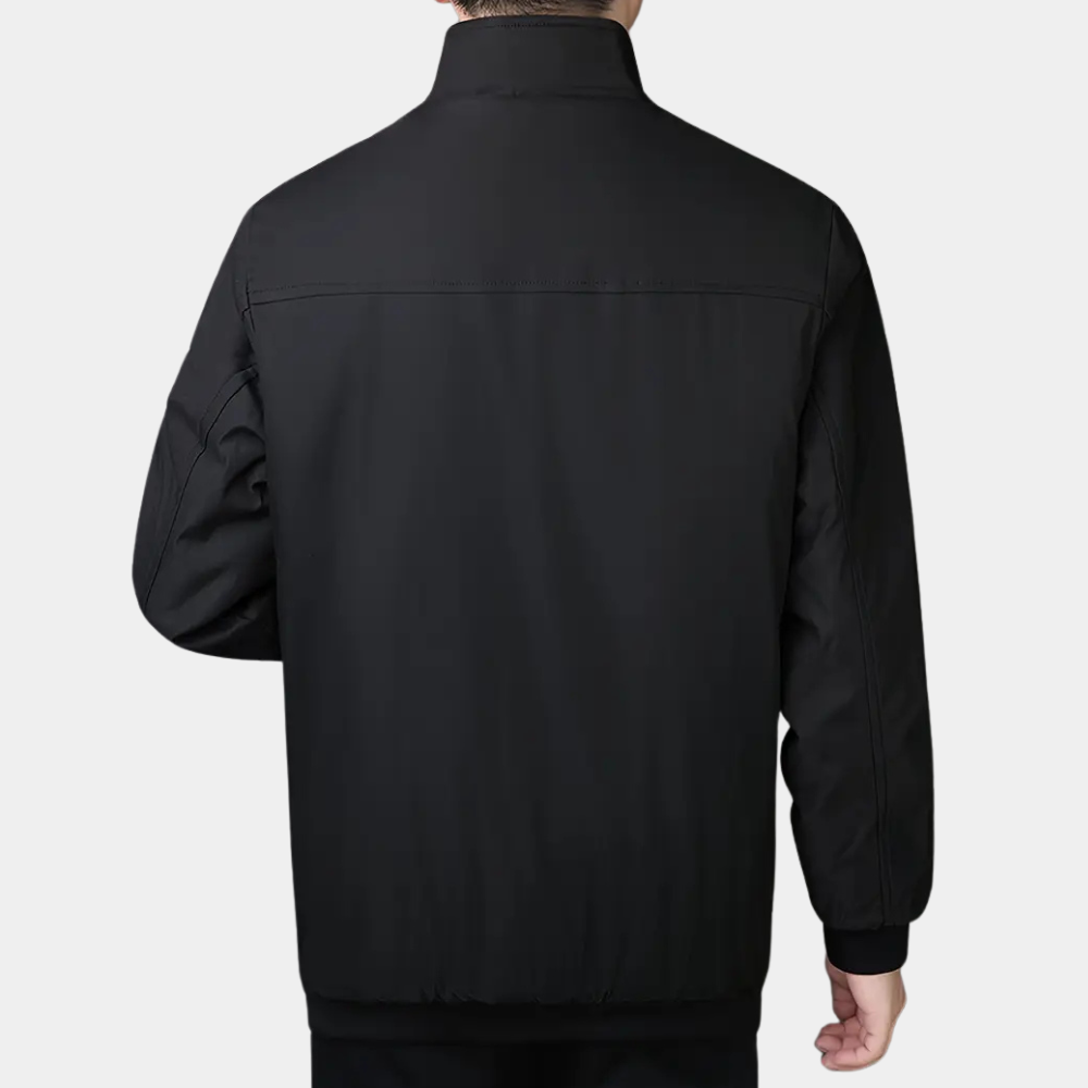 Ephraim - Met fleece gevoerd herenjack met rits aan de voorkant