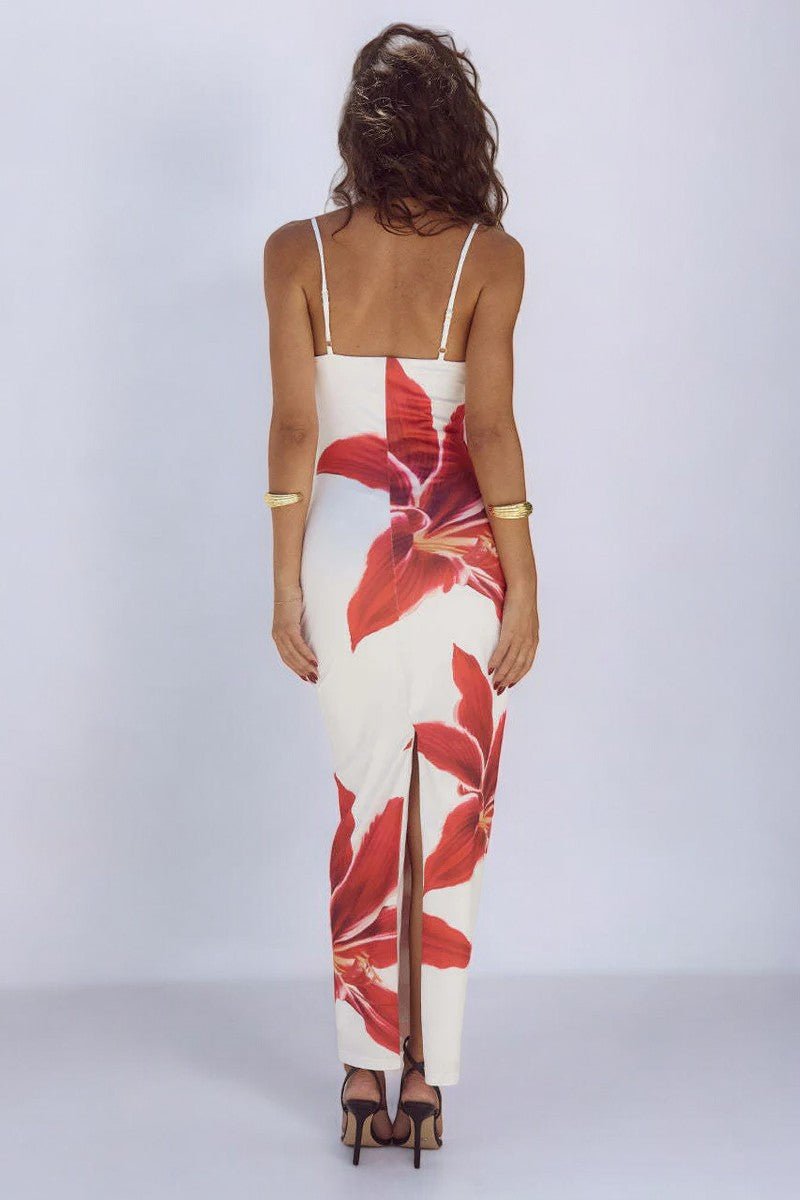 Kestrel - Maxi-jurk zonder mouwen met bloemenprint