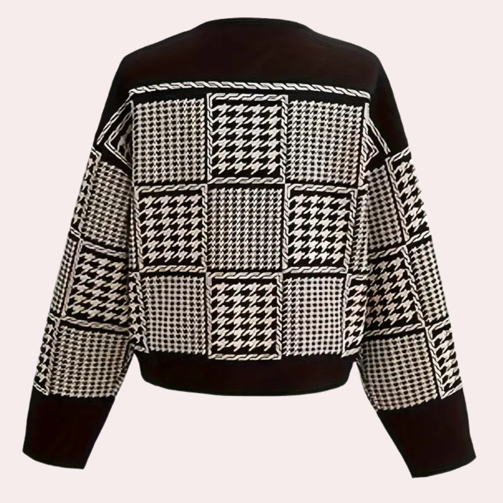 Ixora - Gebreid damesvest met knoopsluiting voor
