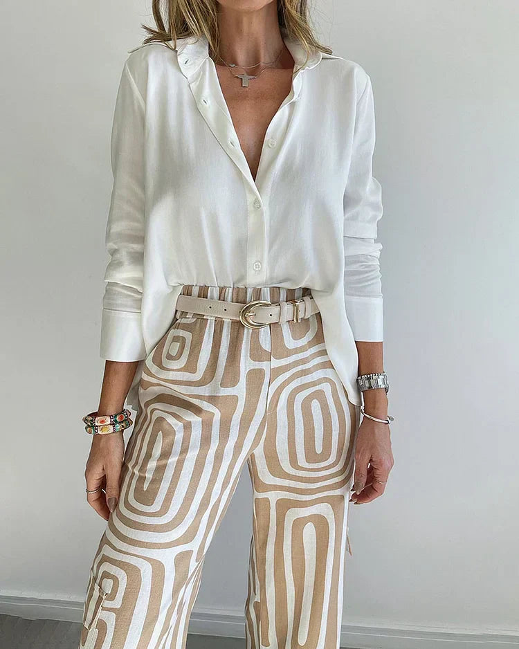 Romy - Classy tweedelige set high waist