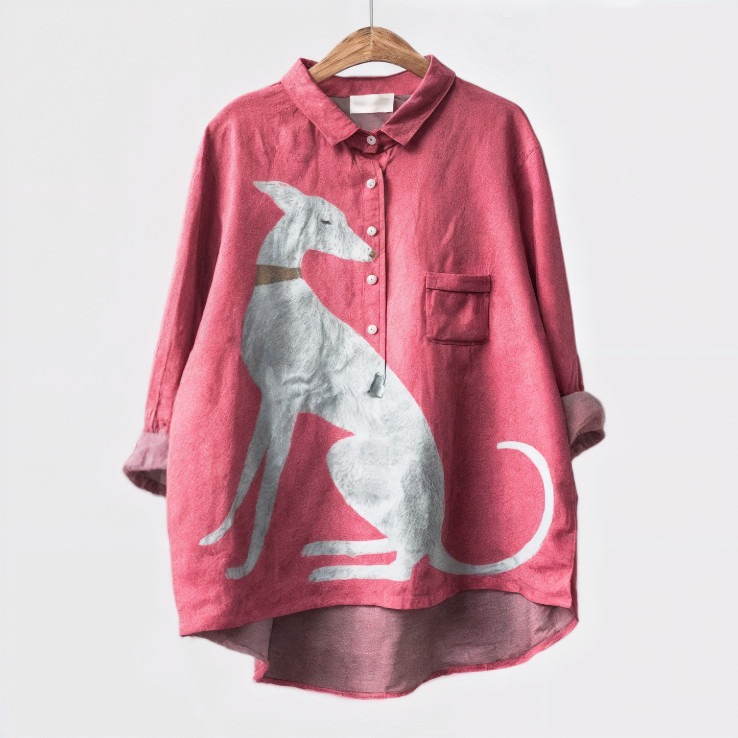 Suzy – Blouse met windhondenprint voor dames