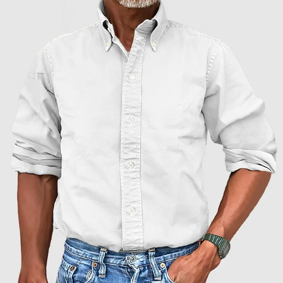 Edwin - Heren overhemd met knoopsluiting en casual fit