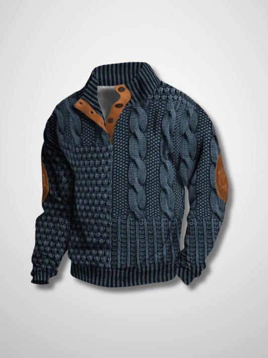 Amias - Heren gebreide trui met vintage uitstraling