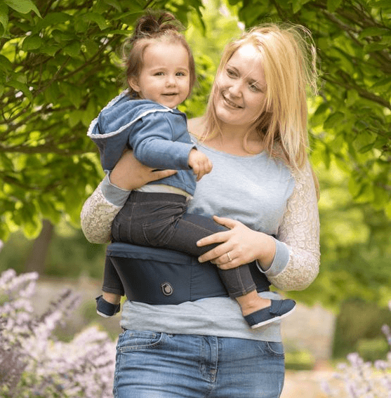 Ademend baby heupzitje drager