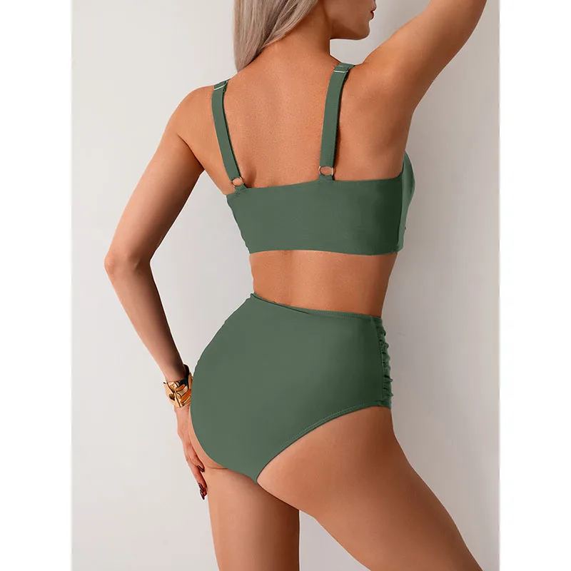 Sterre - Dames high-waist bikini met twistdetail
