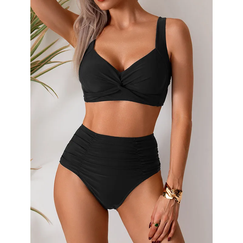 Sterre - Dames high-waist bikini met twistdetail