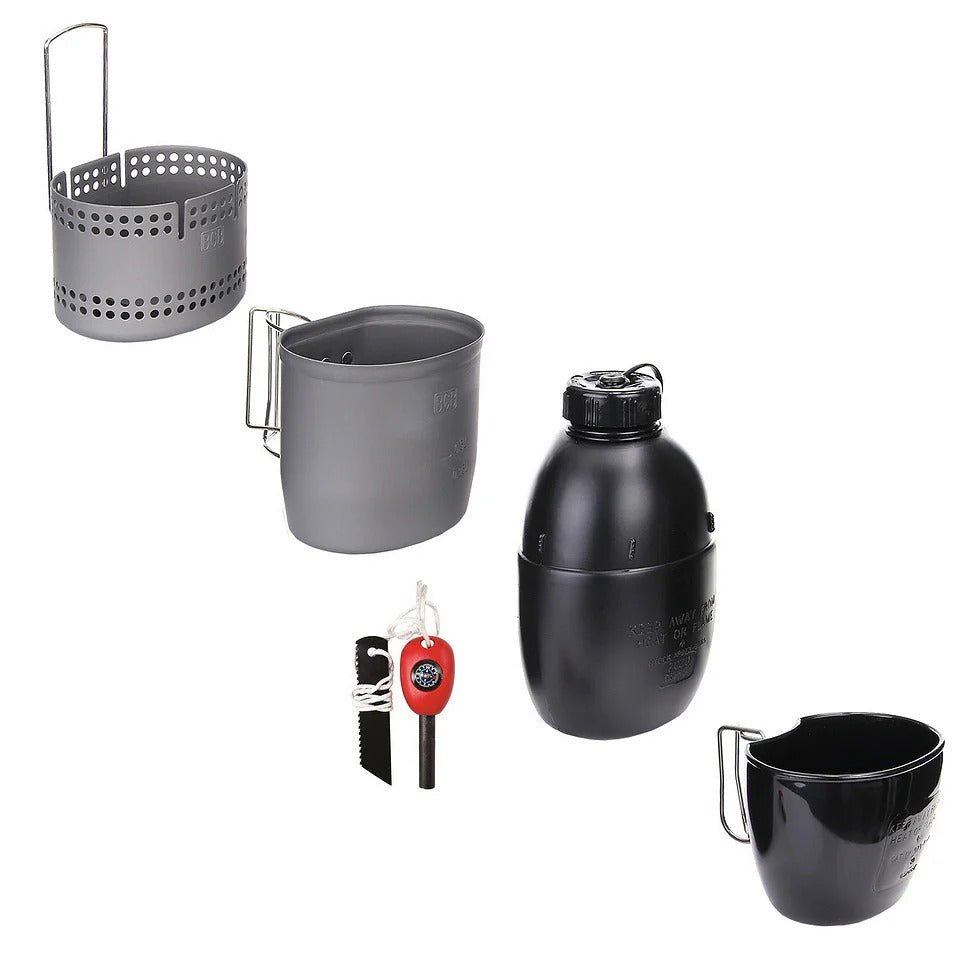 Kookset MKII Crusader – 6‑delig outdoorpakke