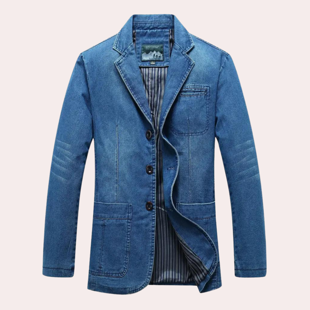 Jezar - Klassieke casual denim blazer voor heren