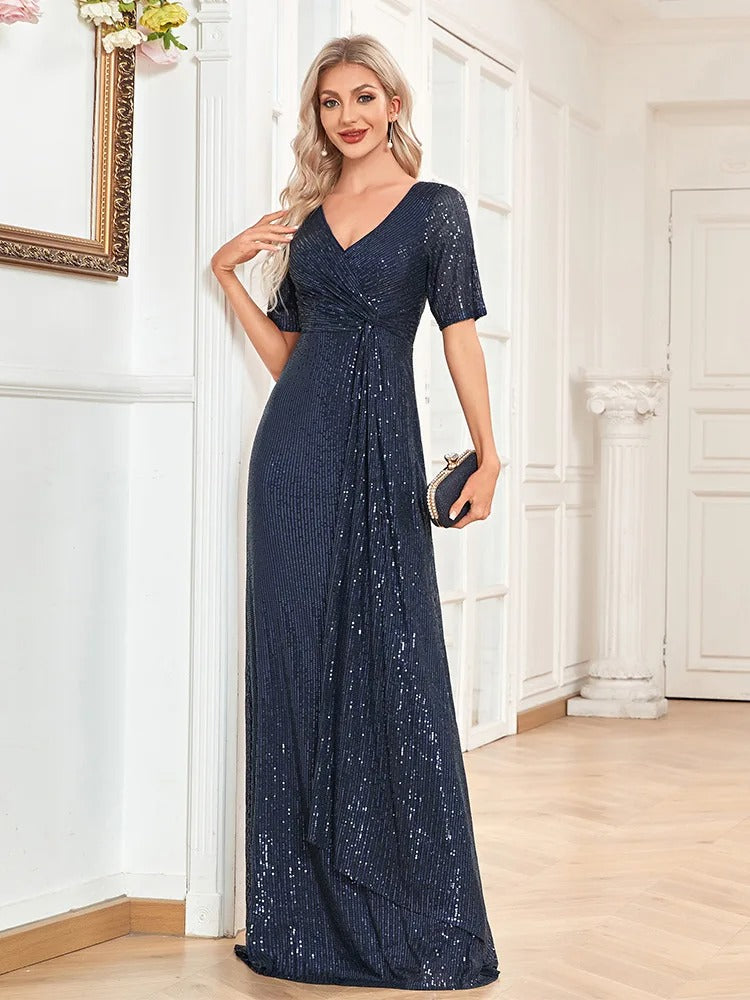 Mari - Luxe maxi avondjurk