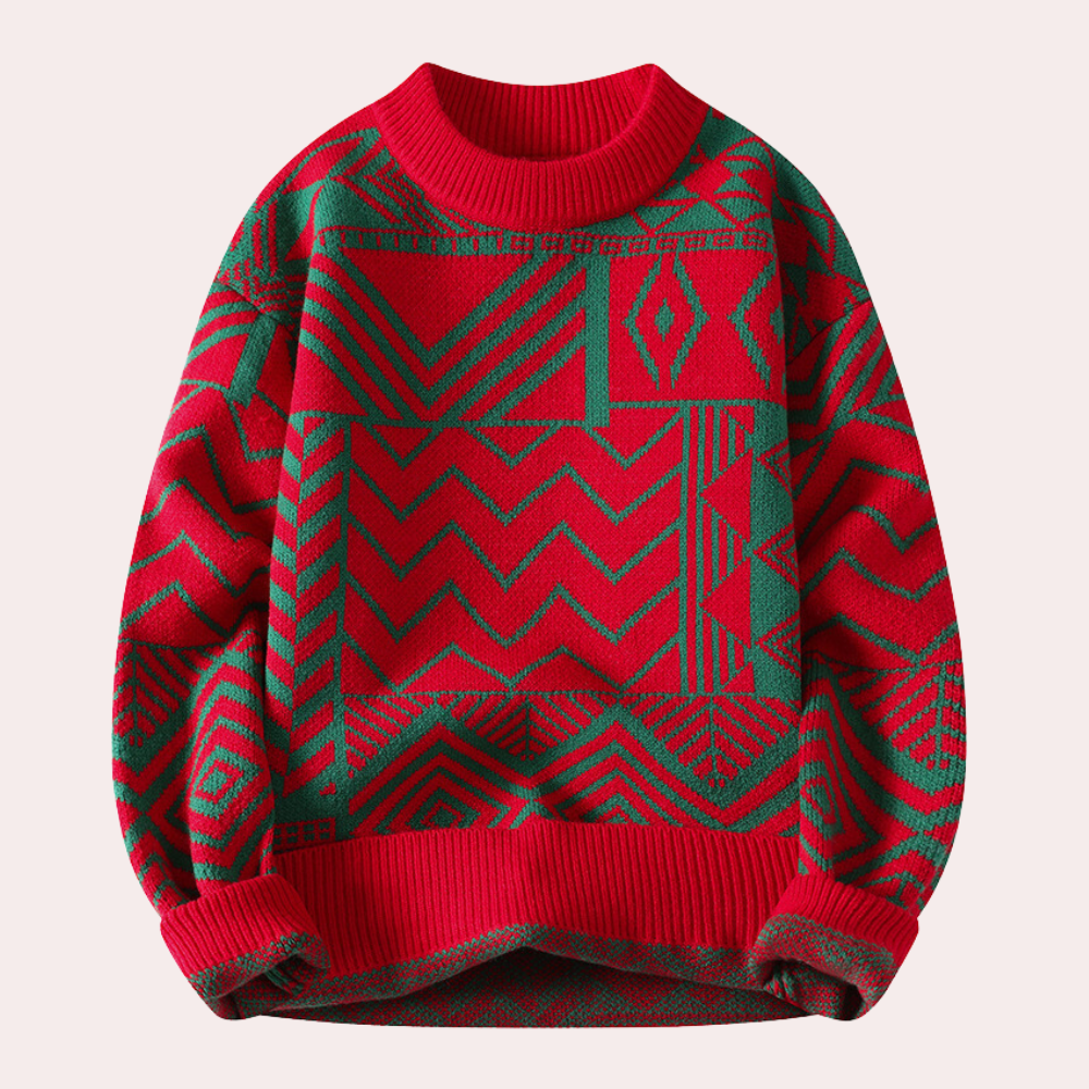 Yarrow | Gebreide Trui met Geometrisch Patroon