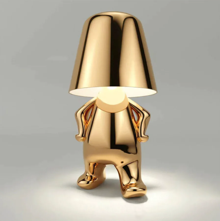 Kunstzinnige draadloze LED-tafellamp in moderne sculptuurvorm