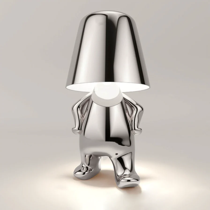 Kunstzinnige draadloze LED-tafellamp in moderne sculptuurvorm