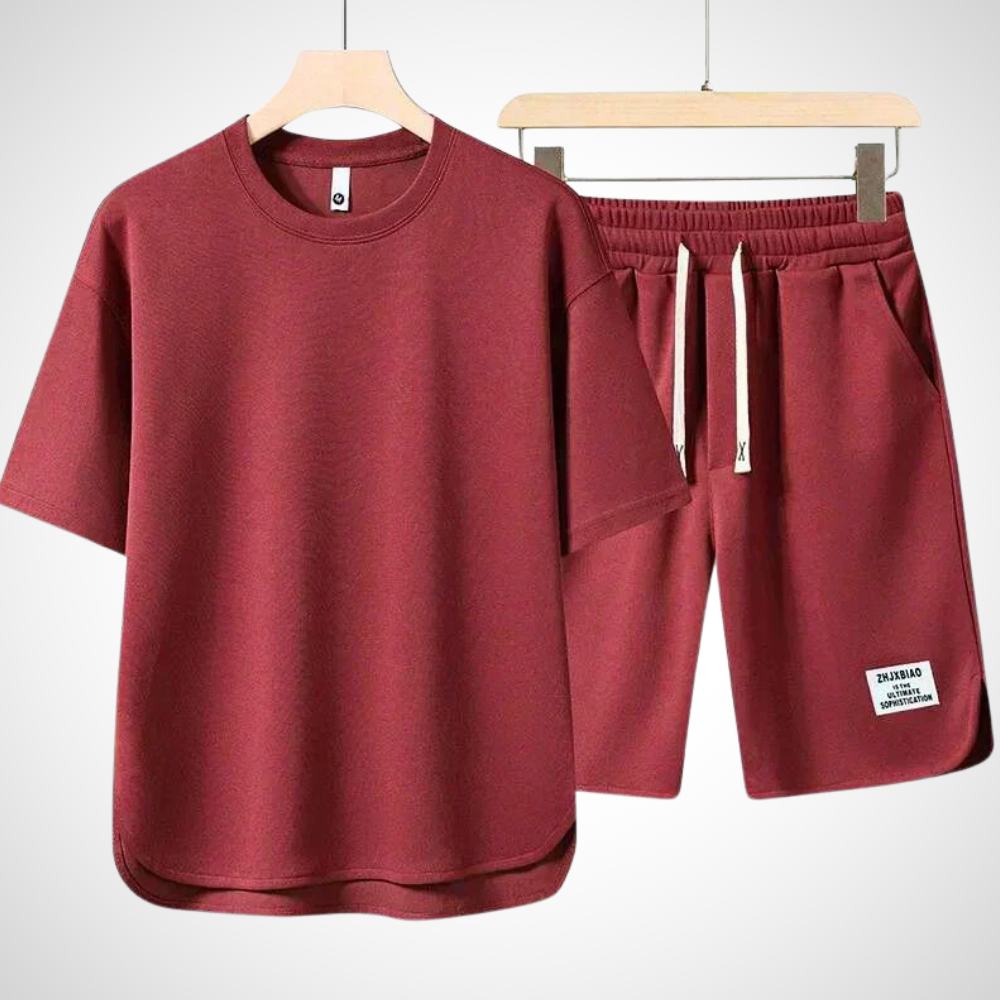 Quirino - Heren lounge set met oversized t-shirt en short