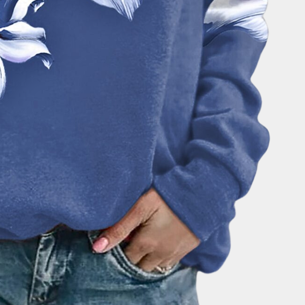 Jenely - Sweatshirt met bloemenprint voor dames