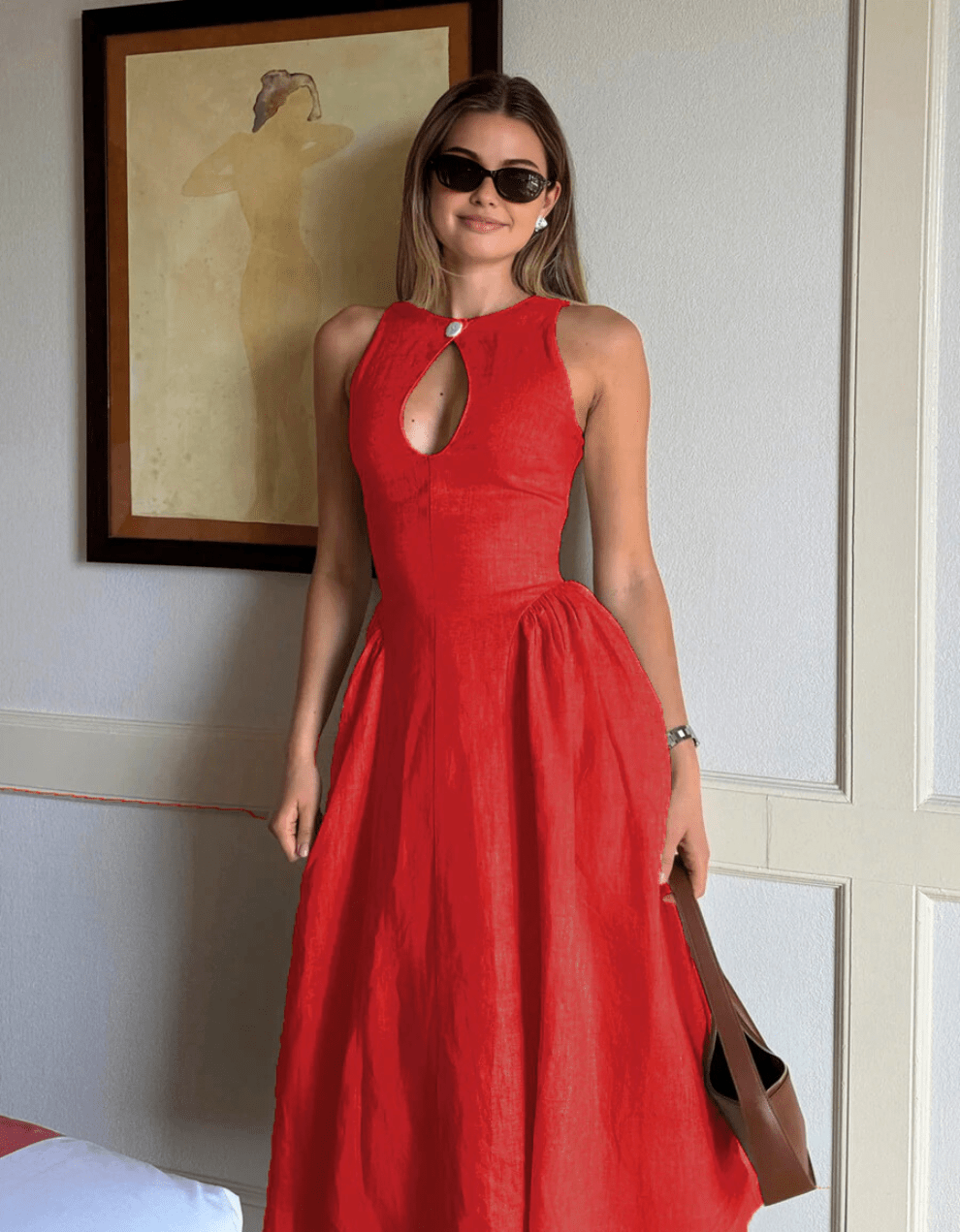 Alfea - Zomerjurk met v-hals