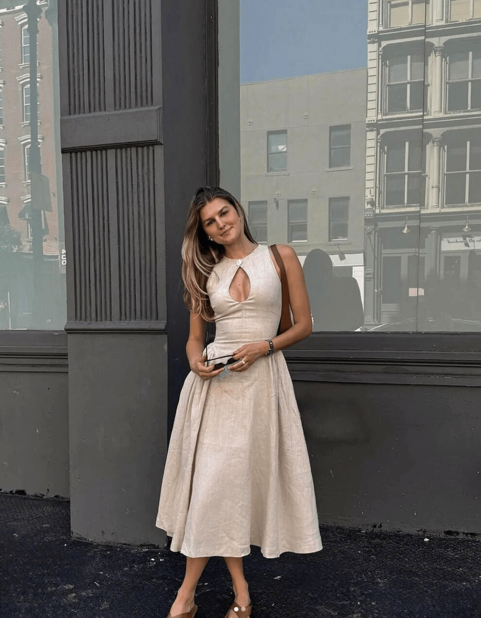 Alfea - Zomerjurk met v-hals