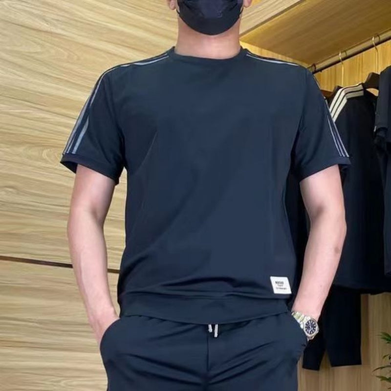 Rinaldo - Heren trainingspak met tapered broek en ronde hals top