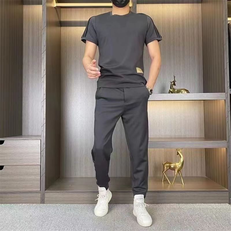 Rinaldo - Heren trainingspak met tapered broek en ronde hals top