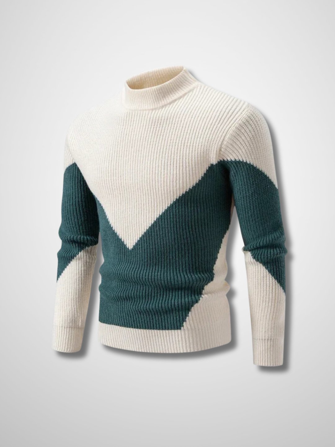 Boris - Heren patchwork gebreide trui