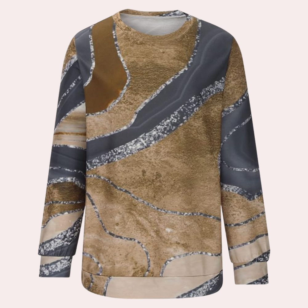 Una - Sweater met abstracte print voor dames