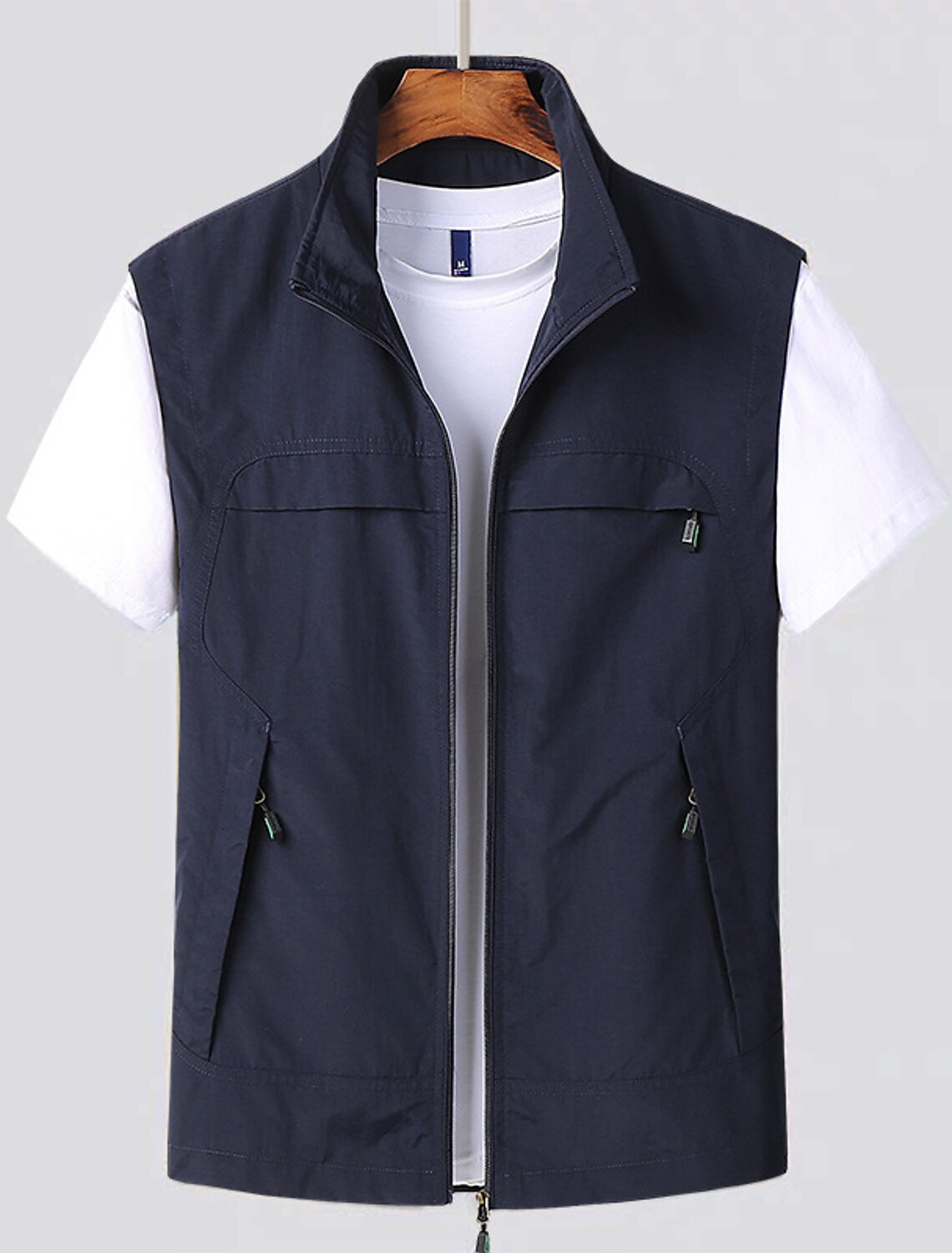 Thilo - Herenbodywarmer met ritssluiting en opstaande kraag
