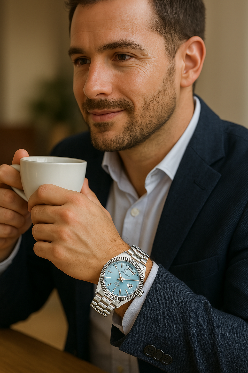 Automatisch herenhorloge van roestvrij staal